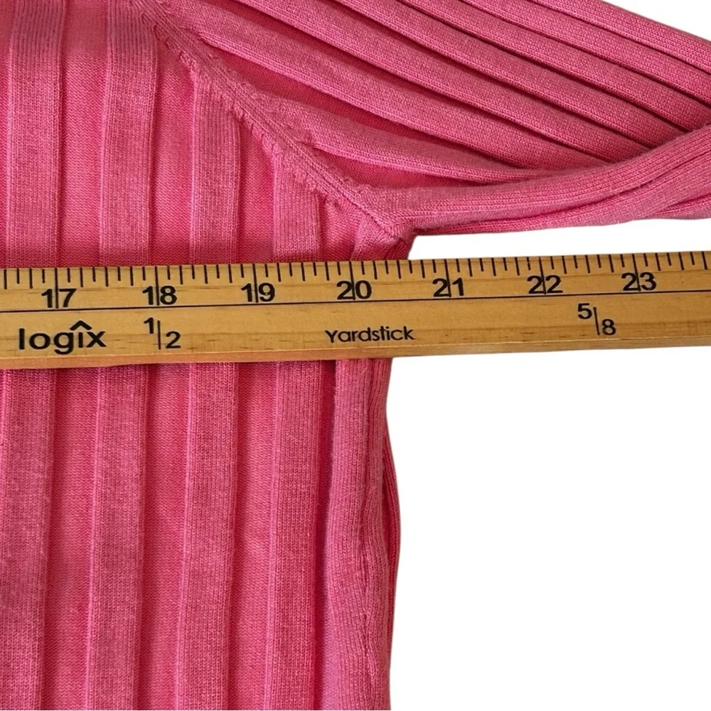 Cheryl Nash Windridge Women’s Pink Ribbed Zip-Up Top ‎ Sz XL